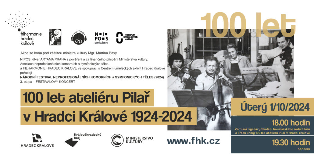 100 let ateliéru Pilař v Hradci Králové 1924-2024